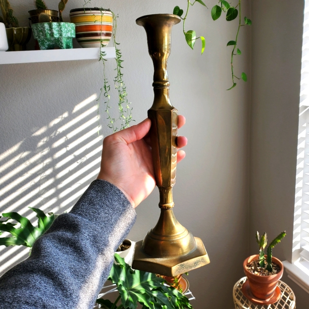 Large Brass Candlestick